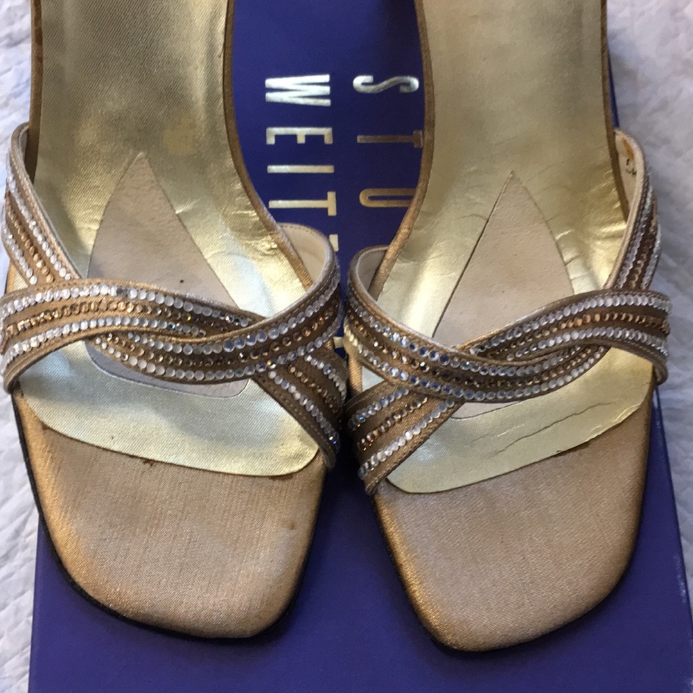 Stuart Weitzman Gold Sandal - image 2